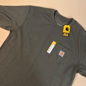 NEW Carhartt K87 Pocket T-Shirt Men's Medium M Loose Fit Heavyweight Dusty Olive